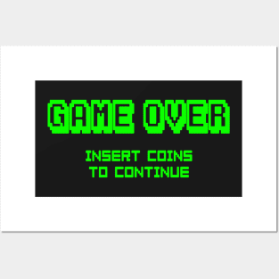 GAMING - GAME OVER Posters and Art